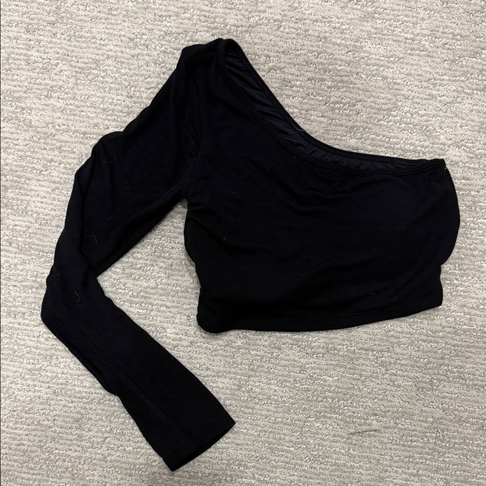 Klassy Network Black One-Shoulder Top